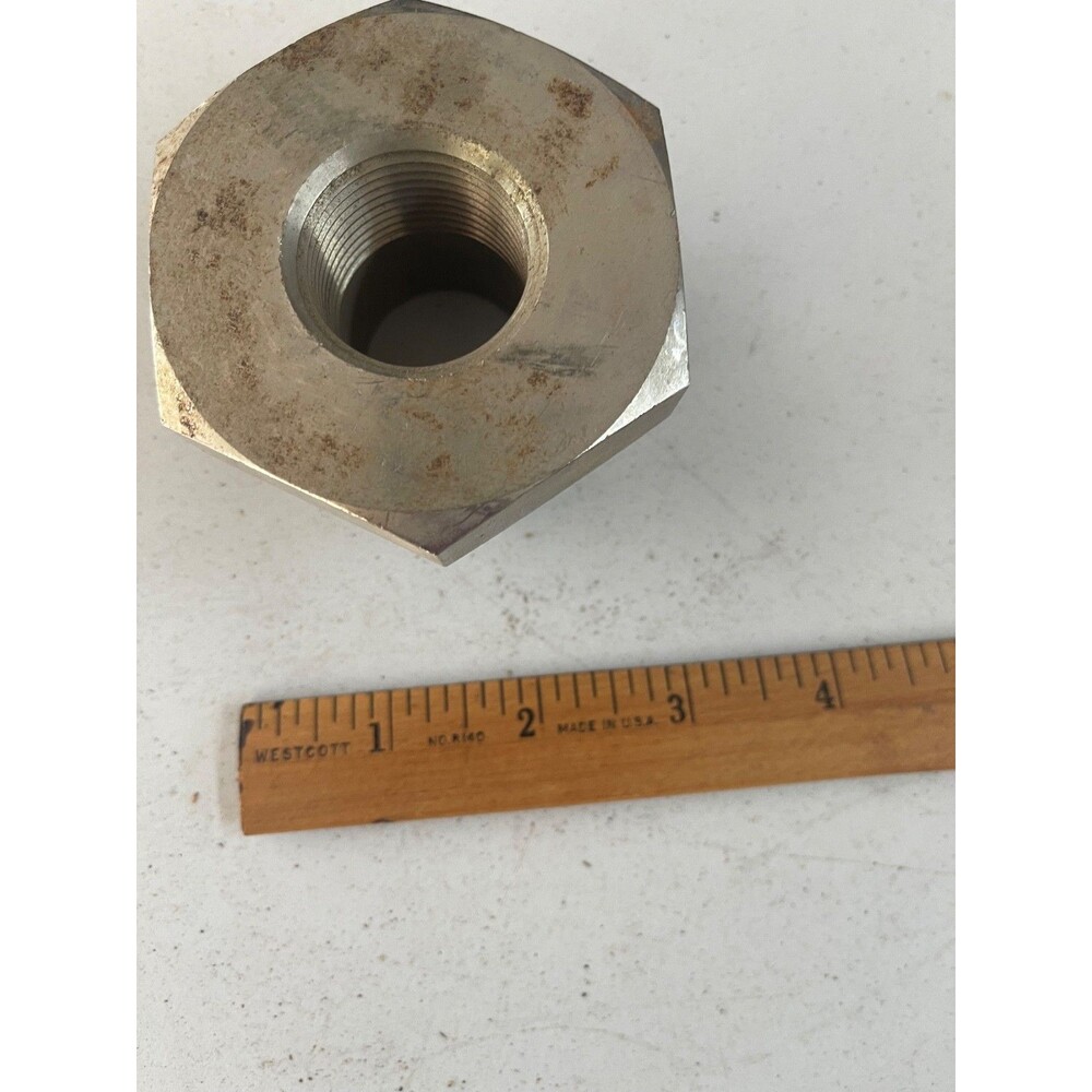 2" x 1" 304 Stainless Steel Hex Reducing Bushing MNPT x FNPT Pipe Fitting
